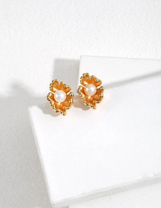 Small Floral Earring Studs